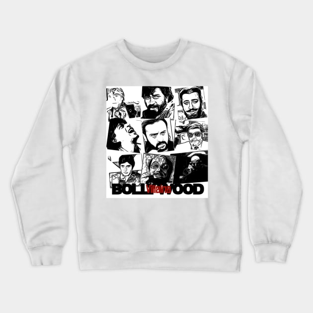 Bollywood Art Crewneck Sweatshirt by SAN ART STUDIO 